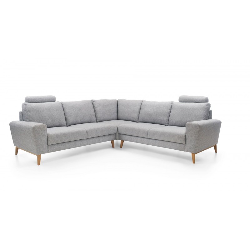 canapé d'angle moderne scandinave gris pastel 5 places MOUNA I canapé d'angle moderne scandinave gris pastel 5 places MOUNA I