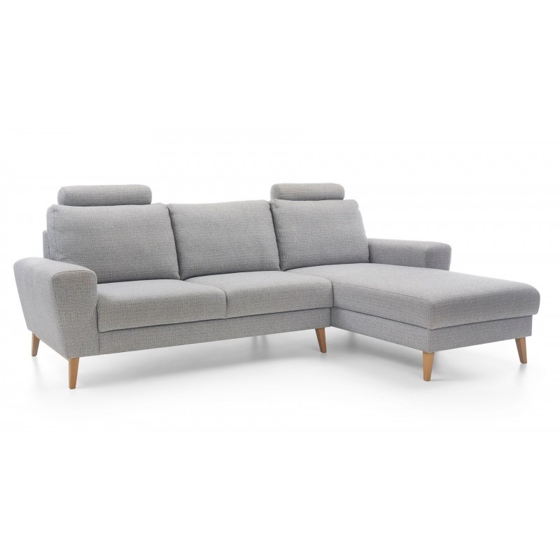 canapé d'angle 3 places en tissu gris clair mouna canapé d'angle 3 places en tissu gris clair mouna