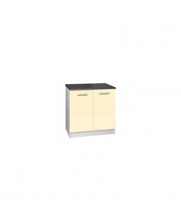 Meuble bas cuisine 2 portes TARA crème Meuble bas cuisine 2 portes TARA crème