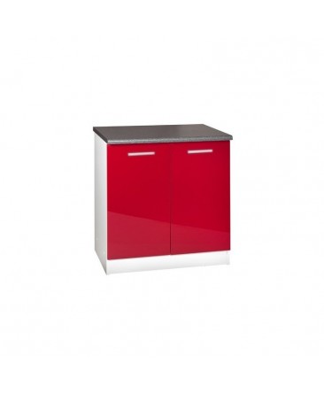 Meuble bas cuisine 2 portes TARA rouge Meuble bas cuisine 2 portes TARA rouge