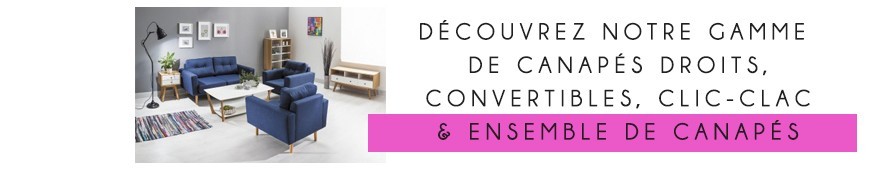 Canapé droit, modernes et design