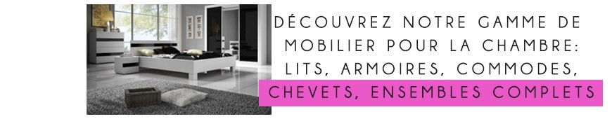 Catalogue complet de mobilier pour une chambre moderne et design